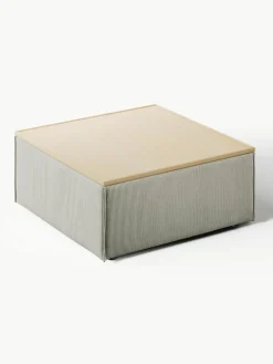 Voetenbank Lennon van corduroy met opbergruimte^Westwing Collection New