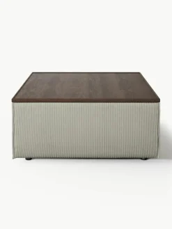 Voetenbank Lennon van corduroy met opbergruimte^Westwing Collection New