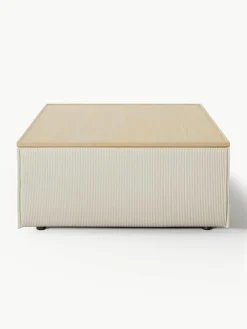 Voetenbank Lennon van corduroy met opbergruimte^Westwing Collection Outlet