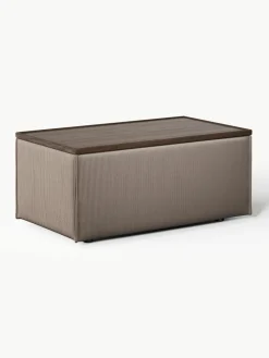 Voetenbank Lennon van corduroy met opbergruimte^Westwing Collection Hot