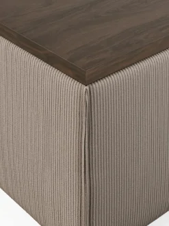 Voetenbank Lennon van corduroy met opbergruimte^Westwing Collection Hot