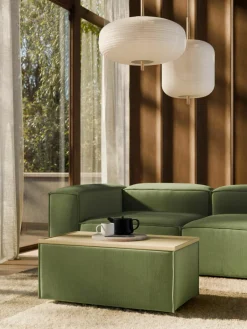Voetenbank Lennon van corduroy met opbergruimte^Westwing Collection Clearance