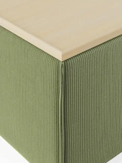 Voetenbank Lennon van corduroy met opbergruimte^Westwing Collection Clearance