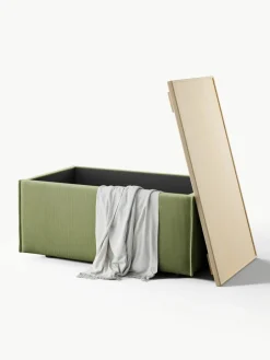Voetenbank Lennon van corduroy met opbergruimte^Westwing Collection Clearance