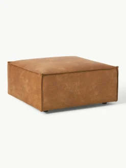 Voetenbank Lennon van gerecycled leer^Westwing Collection Hot