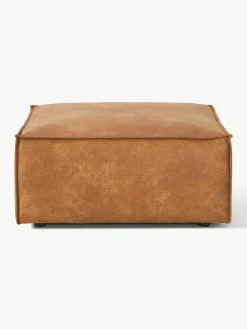 Voetenbank Lennon van gerecycled leer^Westwing Collection Hot