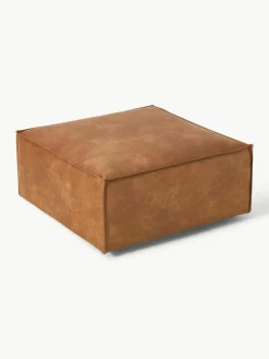 Voetenbank Lennon van gerecycled leer^Westwing Collection Hot