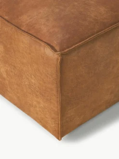 Voetenbank Lennon van gerecycled leer^Westwing Collection Hot