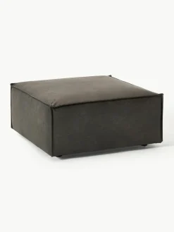 Voetenbank Lennon van gerecycled leer^Westwing Collection Clearance
