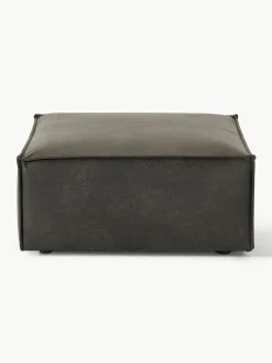Voetenbank Lennon van gerecycled leer^Westwing Collection Clearance
