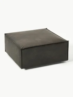 Voetenbank Lennon van gerecycled leer^Westwing Collection Clearance