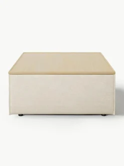 Voetenbank Lennon van linnenmix met opbergruimte^Westwing Collection Hot