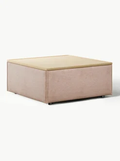 Voetenbank Lennon van linnenmix met opbergruimte^Westwing Collection Outlet