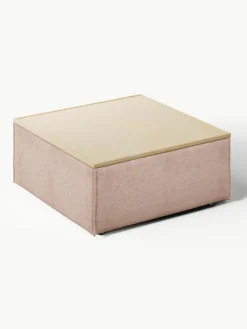 Voetenbank Lennon van linnenmix met opbergruimte^Westwing Collection Outlet