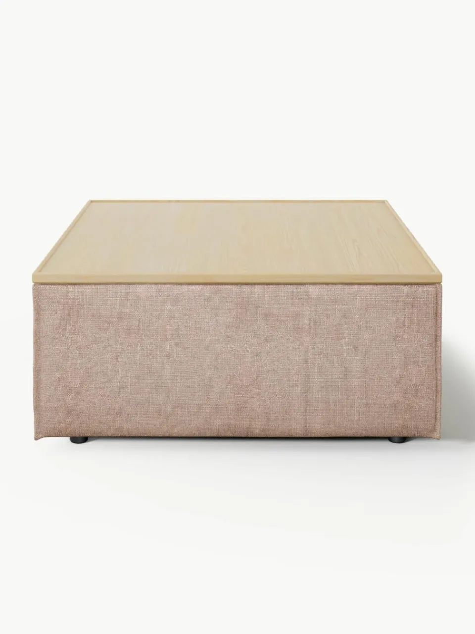 Voetenbank Lennon van linnenmix met opbergruimte^Westwing Collection Outlet