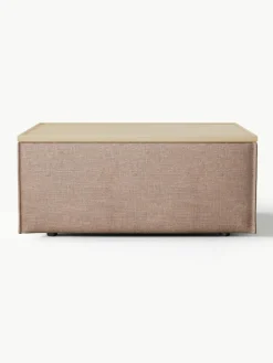 Voetenbank Lennon van linnenmix met opbergruimte^Westwing Collection New