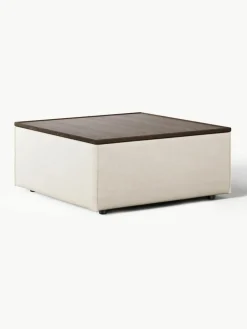 Voetenbank Lennon van linnenmix met opbergruimte^Westwing Collection Clearance