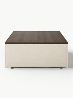 Voetenbank Lennon van linnenmix met opbergruimte^Westwing Collection Clearance