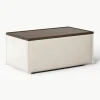 Voetenbank Lennon van linnenmix met opbergruimte^Westwing Collection Hot