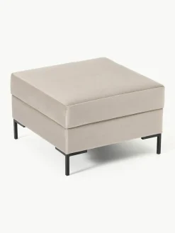 Voetenbank Luna van fluweel met opbergruimte^Westwing Collection Clearance