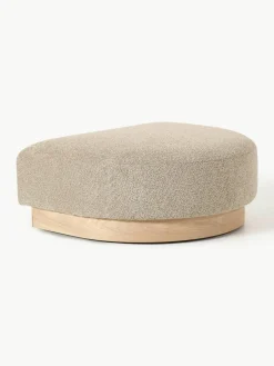Voetenbank Natalie van teddy-bouclé^Westwing Collection Outlet
