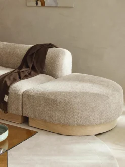 Voetenbank Natalie van teddy-bouclé^Westwing Collection Outlet