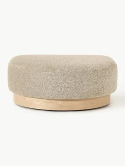 Voetenbank Natalie van teddy-bouclé^Westwing Collection Outlet