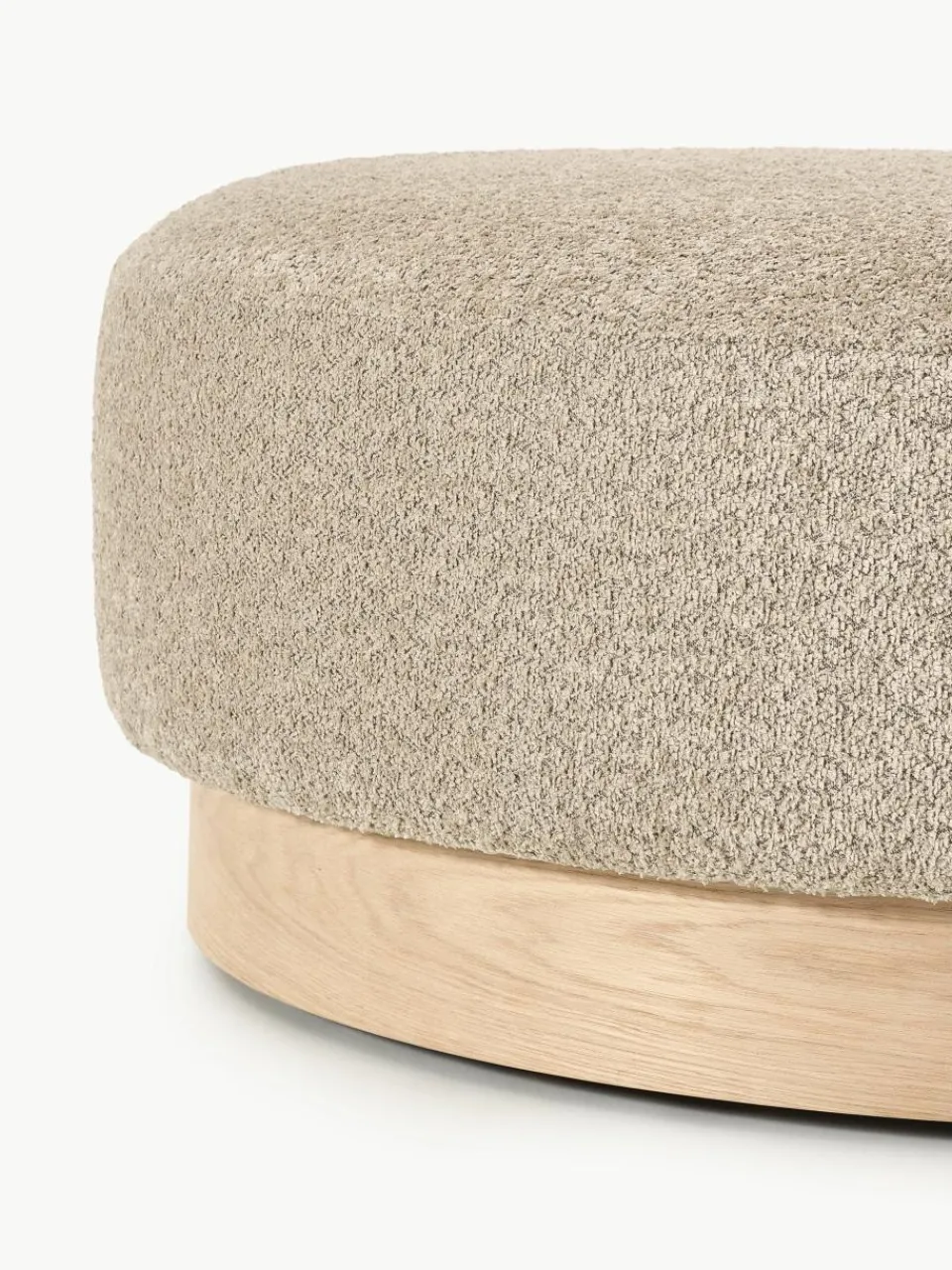 Voetenbank Natalie van teddy-bouclé^Westwing Collection Outlet