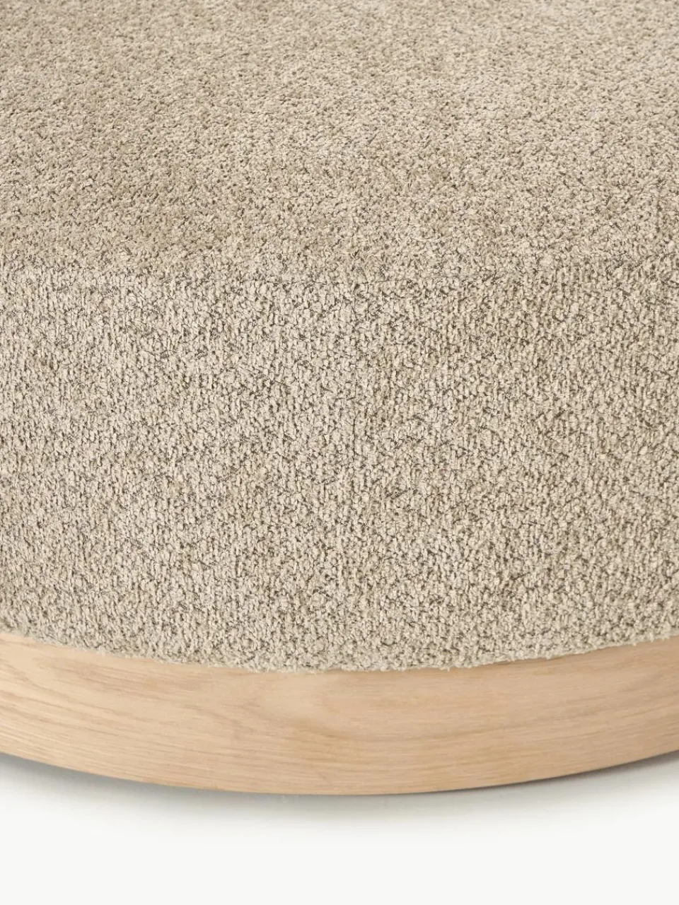 Voetenbank Natalie van teddy-bouclé^Westwing Collection Outlet