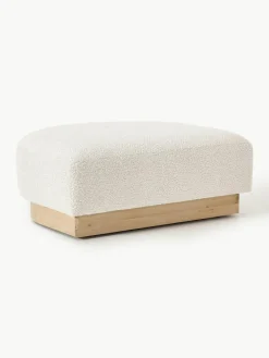 Voetenbank Natalie van teddy-bouclé^Westwing Collection Online