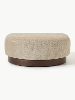 Voetenbank Natalie van teddy-bouclé^Westwing Collection Outlet