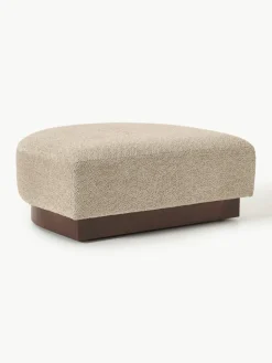 Voetenbank Natalie van teddy-bouclé^Westwing Collection Outlet