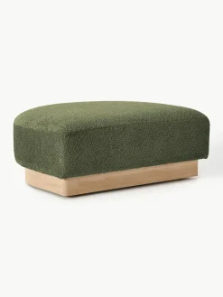 Voetenbank Natalie van teddy-bouclé^Westwing Collection Outlet