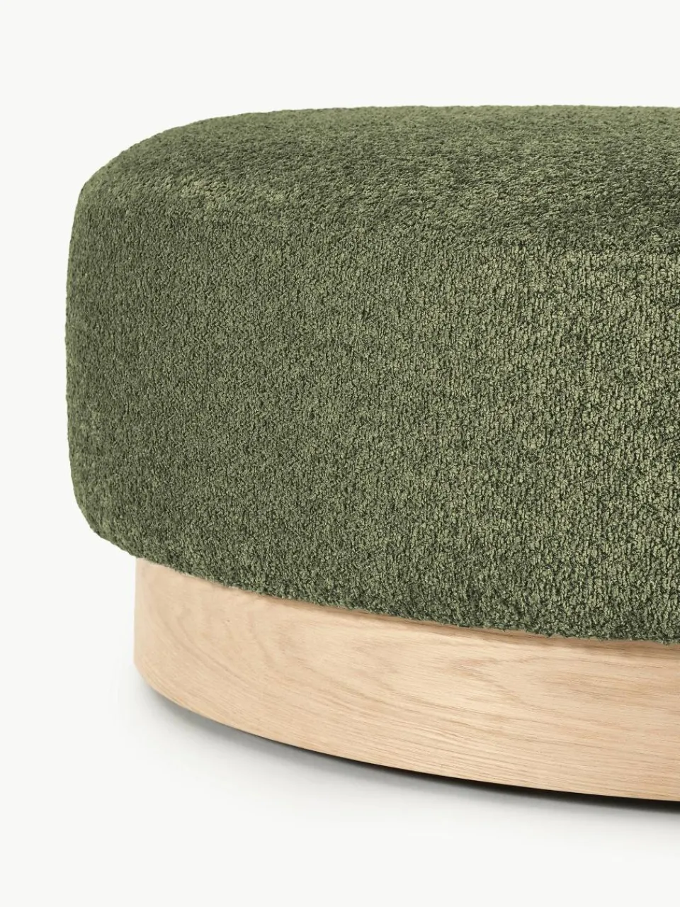 Voetenbank Natalie van teddy-bouclé^Westwing Collection Outlet