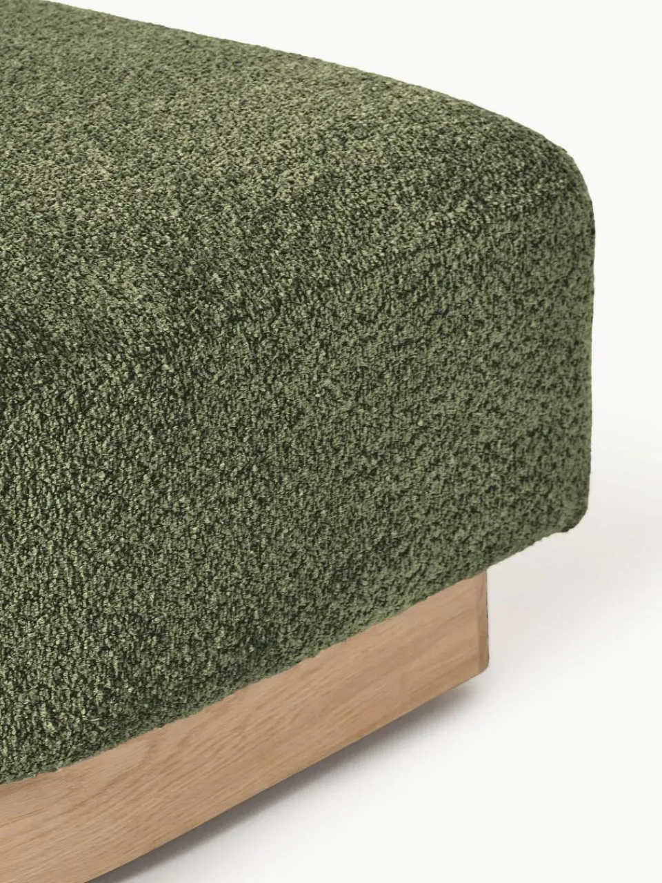 Voetenbank Natalie van teddy-bouclé^Westwing Collection Outlet