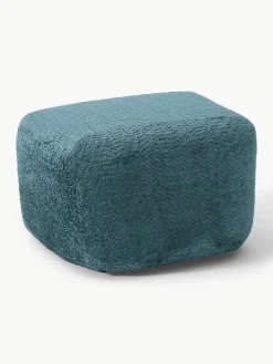 Voetenbank Wolke van teddy bouclé^Westwing Collection Best