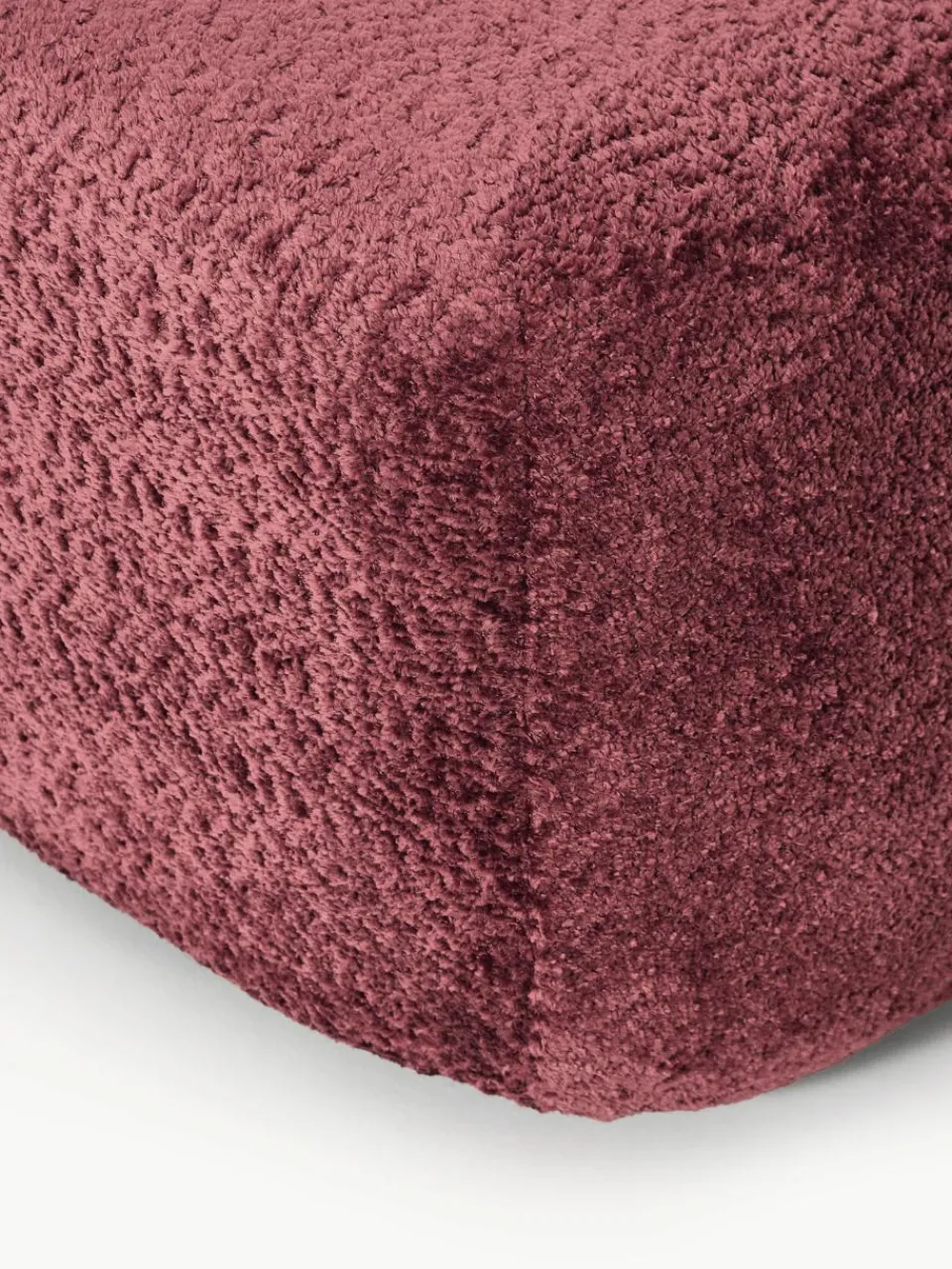 Voetenbank Wolke van teddy-bouclé^Westwing Collection Online