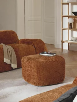 Voetenbank Wolke van teddy-bouclé^Westwing Collection Outlet