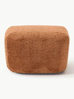 Voetenbank Wolke van teddy-bouclé^Westwing Collection Outlet