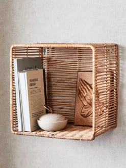 Vrijhangende boekenkasten Zeya van rotan, set van 2^Nordal Clearance