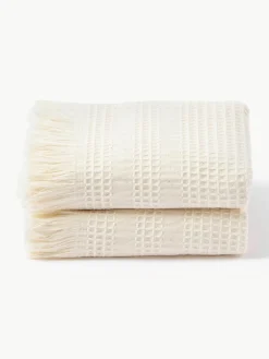 Wafelpiqué handdoek Yara in verschillende formaten^Westwing Collection Fashion