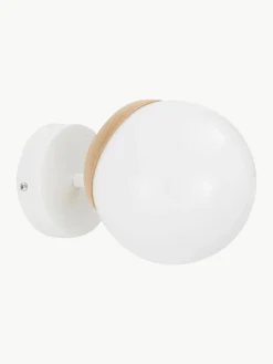 Wand- en plafondlamp Sfera met houten decoratie^Westwing Discount
