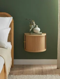 Wand nachtkastje Calary met geribde voorzijde^Westwing Collection Discount