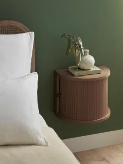 Wand nachtkastje Calary met geribde voorzijde^Westwing Collection Outlet