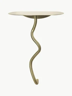 Wandbijzettafel Curvature van messing^ferm LIVING New