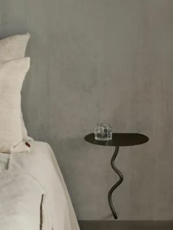 Wandbijzettafel Curvature van messing^ferm LIVING Clearance