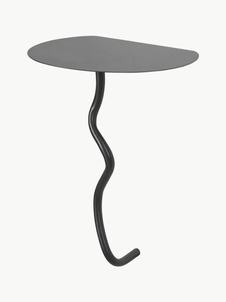 Wandbijzettafel Curvature van messing^ferm LIVING Clearance