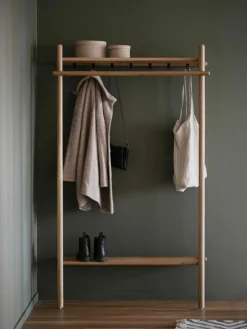 Wandkapstok Milford van eikenhout^Rowico New