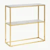 Wandkast Aruba met glazen tafelbladen in marmerlook^Westwing Clearance