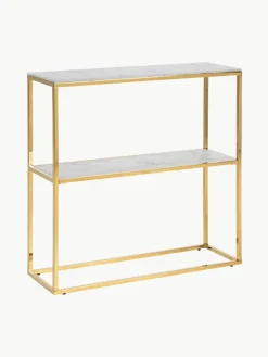 Wandkast Aruba met glazen tafelbladen in marmerlook^Westwing Clearance